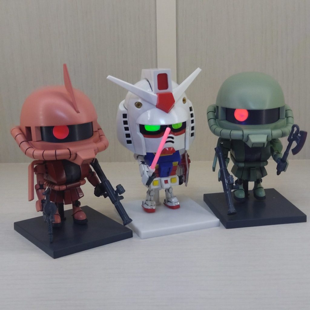 ガンプラくん シャアザクくん ザクくんの3種セット｜BBトシさんの