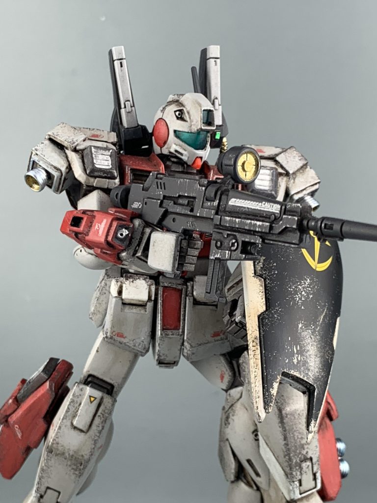 基本塗装後にウェザリングを施しています。