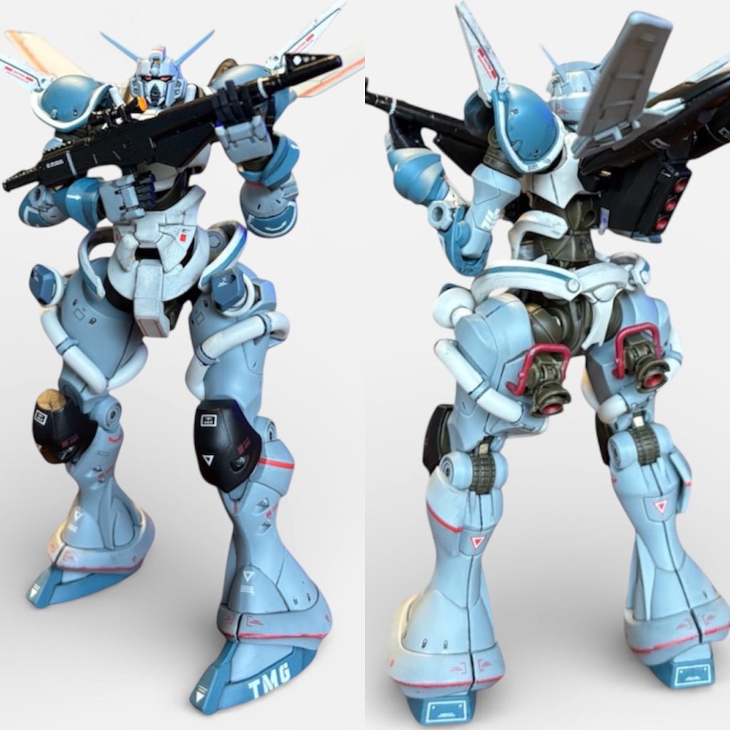 ネットによると本物の設定は果てしない宇宙の彼方、銀河系第237惑星アテロスにおいて、敵アゴン星のゲルグに対抗するために開発されたウォーカースーツM6タイプ。妄想設定はホリック共和国のモビルフォース・ゲルグ(旧型・量産型)に対して聖ガイドス帝国がガン・リーガル(ガンガル)の量産型として開発したウォーカースーツ。TMG社製(旧RHF社)、標準機を06タイプ、高性能機(maximum)をM6タイプと呼称している。帝国がモビルフォースではなくウォーカースーツ且つ、06タイプと呼称したのは共和国との休戦条約に向けて軍事的なイメージを払拭するためではないかと妄想してます。※機体はゲルグ(グ )の対抗と言えばギャン、カラー的にも近い？GQ版がたまたま買えたと単純な理由です😅&nbsp;