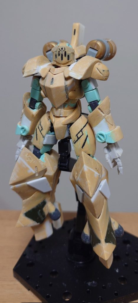 途中経過3．塗装直前の状態。ここまでくると、ほとんど原形をとどめてない。