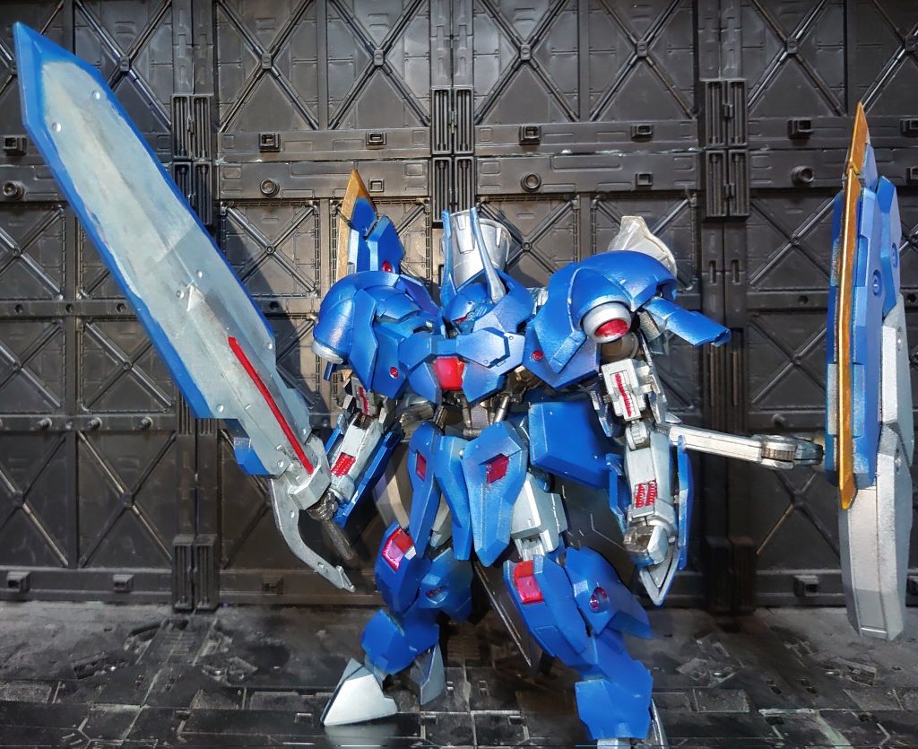 ザガンにスラスター類が見当たらなかったので旧キットのフルバーニアンのパック追加見た目的にもヘルムヴィーゲと相性良さそうだったのでミキシング&nbsp;