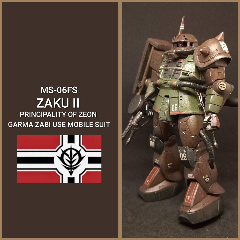 1/144　MS-06FS　ザクII　ガルマ・ザビ専用機(マインレイヤー使用)