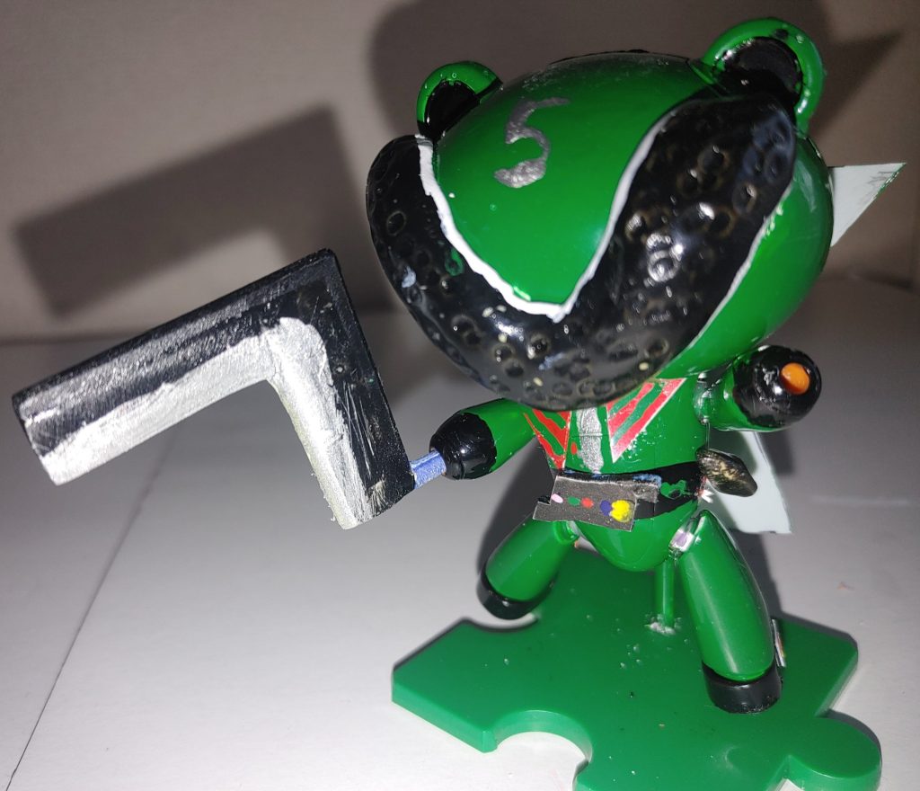 ミドレンジャーと言えばな武器、ミドメラン。エポキシパテ、ランナー製。&nbsp;