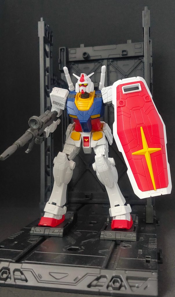 今回は素組みでフィニッシュこのアレンジ好きなんで、EGガンダムのバリエーションキットとして残してほしいなぁ(願望)