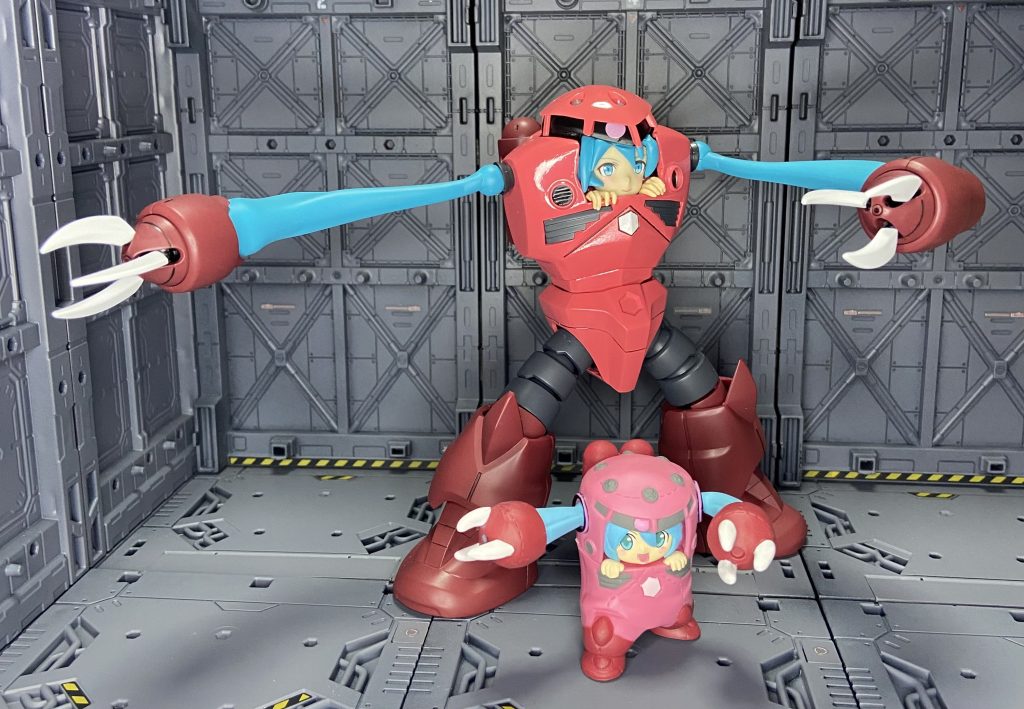 ガチャのミクズゴックを1/144リアルタイプで作成。