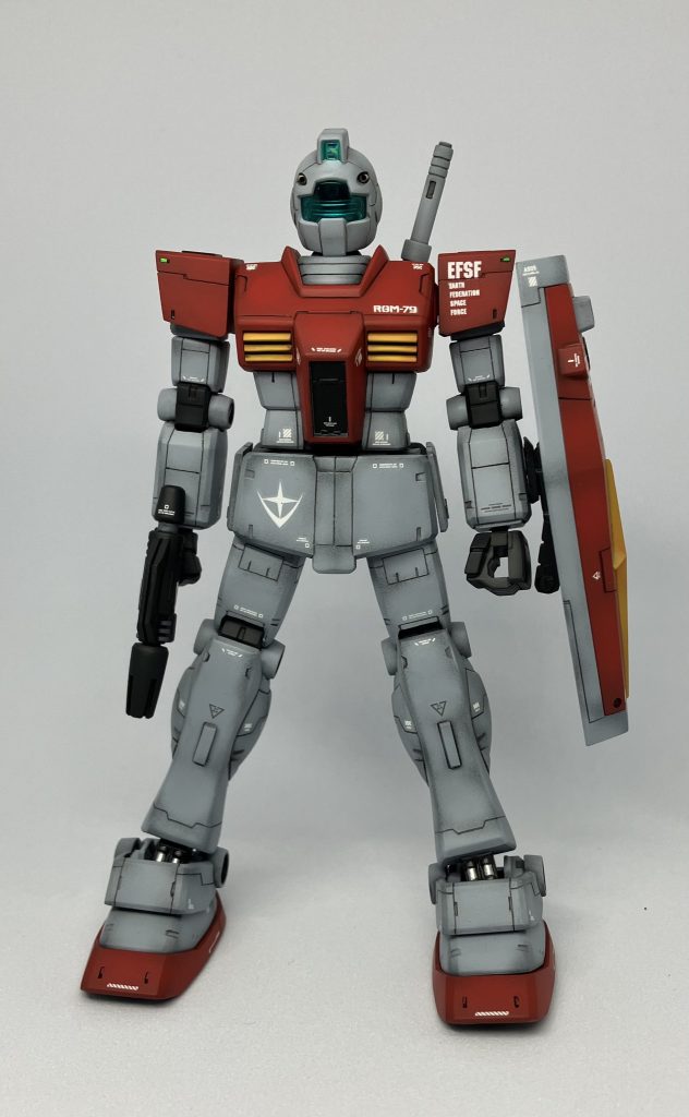 リバイブガンダムとのミキシングとか、可動域の拡大とかやってみたいなとは思いながら、結局ディテールアップメインで挑みました！良キットだとは思うのですが、首だけは1mm延長しました。