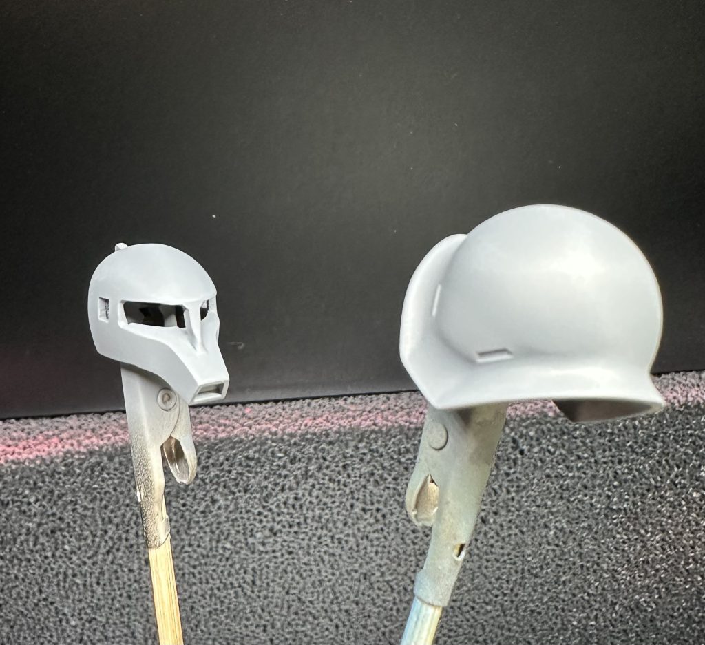 肩と頭部の合わせ目消しに満足