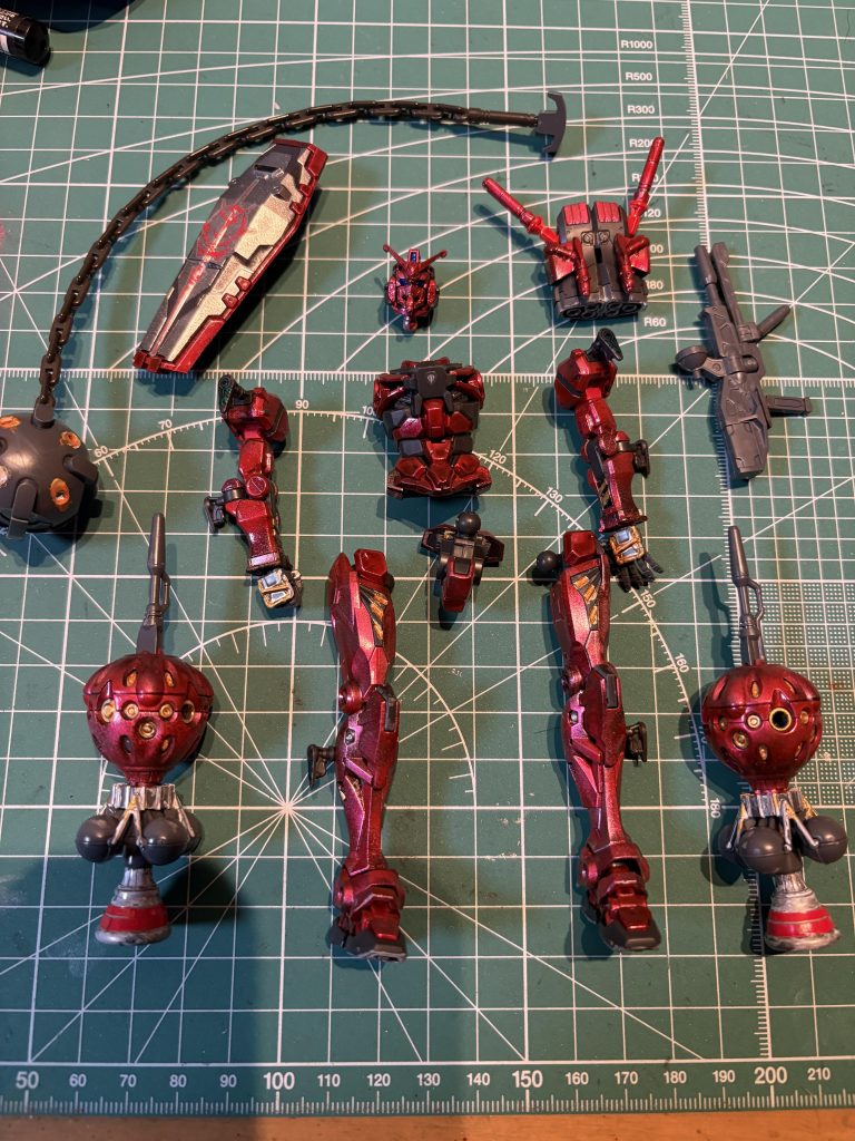 赤いガンダム　キャンディ塗装（風）–5枚目/制作者：ボスザル