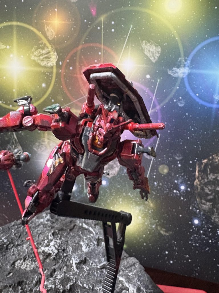 今回はキャンディ塗装（風）なのでウェザリングは控えめにしました