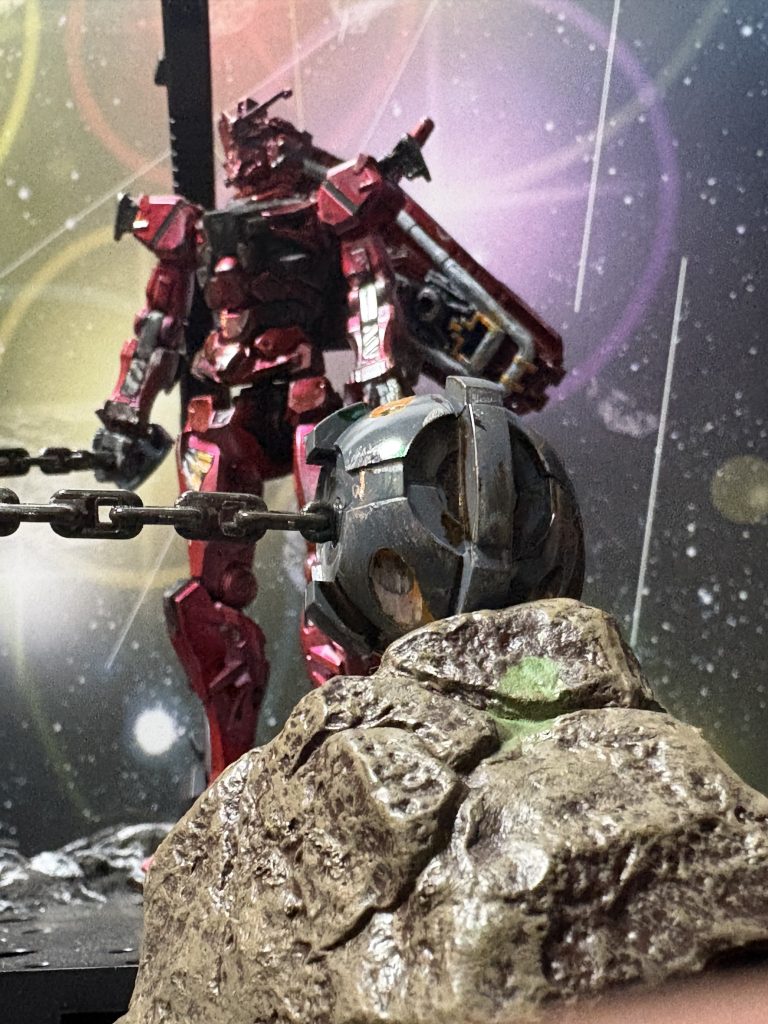 赤いガンダム　キャンディ塗装（風）