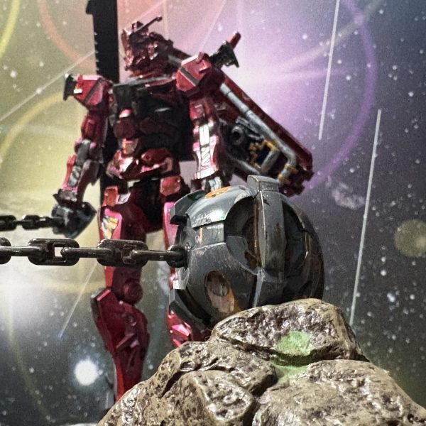 赤いガンダム　キャンディ塗装（風）