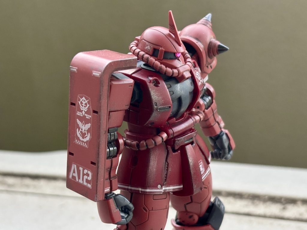 HG 1/144 シャア専用ザクII 赤い彗星Ver.–3枚目/制作者：mal__tese