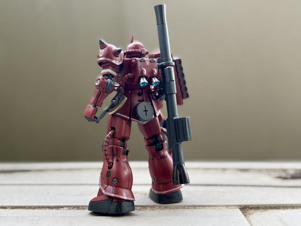 HG 1/144 シャア専用ザクII 赤い彗星Ver.–2枚目/制作者：mal__tese