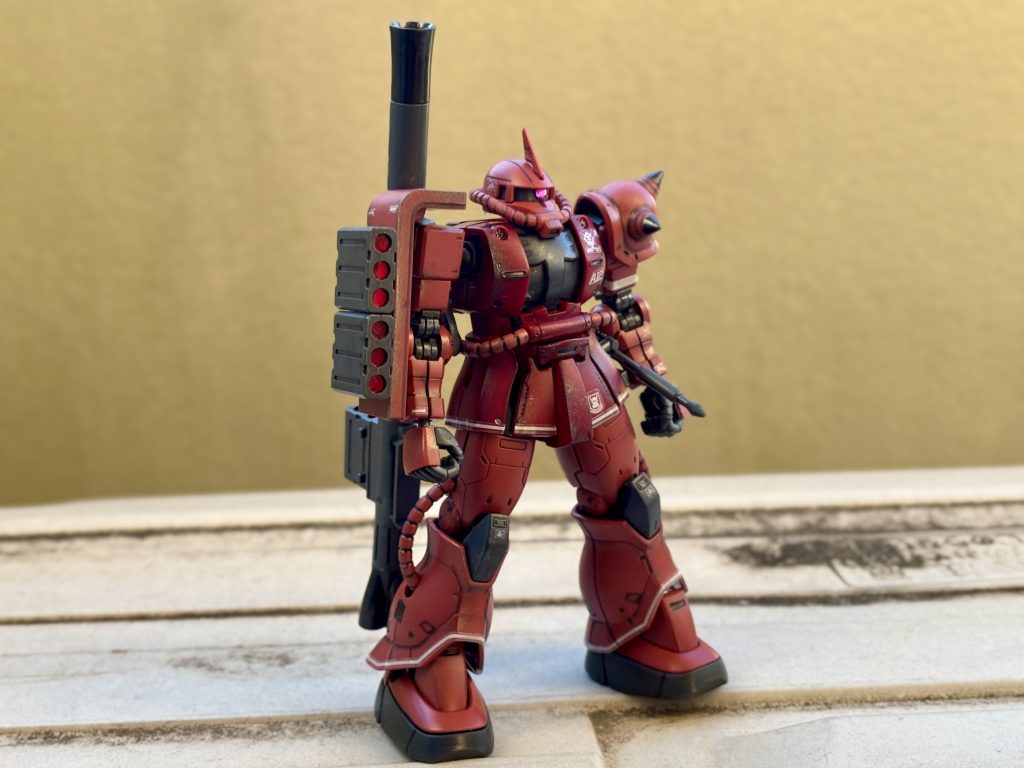 HG 1/144 シャア専用ザクII 赤い彗星Ver.–2枚目/制作者：mal__tese
