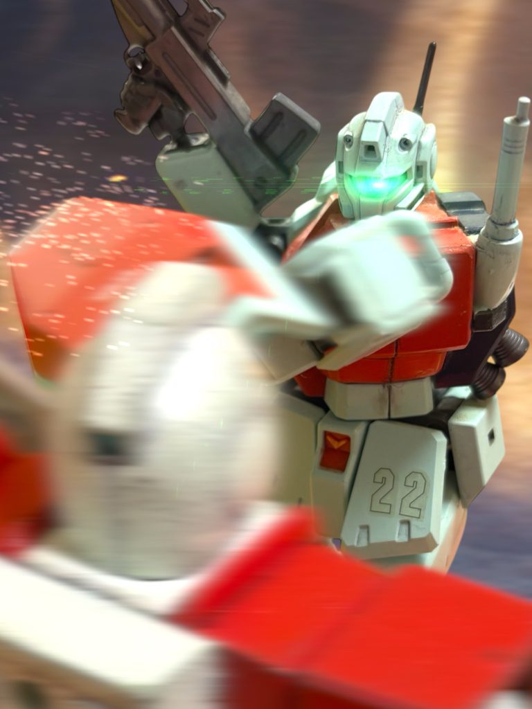 ２代目愛機　RGM-79Cジム改第２部後日談と、第３部番外編にちらっと搭乗しました。※リンク先、15禁程度の描写があります。ご注意ください。フツーのジム改です。ジャブローでの哨戒任務と、教導任務に当たっていた時の乗機ですが、第２部終了からのジャブロー滞在日数を計算すると、ホントに数日しかいなかったようなので、ほとんど乗らなかったと思います。