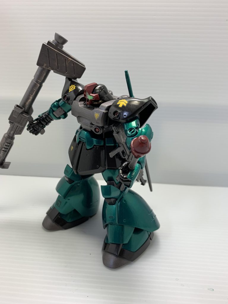 塗装はグリーンにしました。