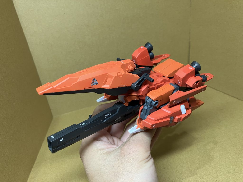 メガライダー改(リゼル)機種は30mmのものを使っています。キャノンはエイジIIIのバズーカです。