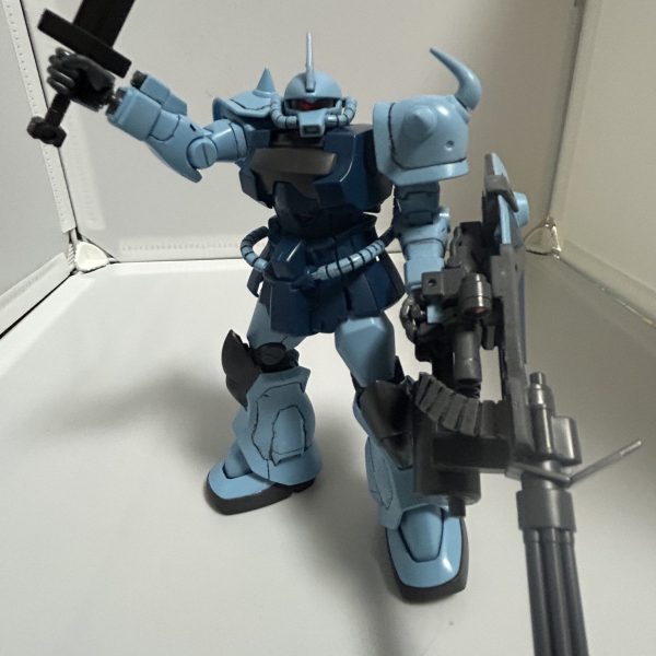 グフカスタム　汚し塗装で簡単に展示