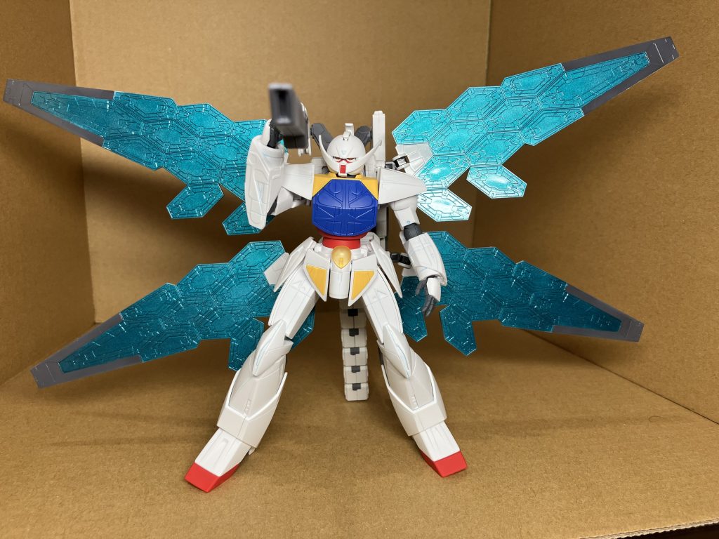 ガンダムX風にキャノンを担いで。