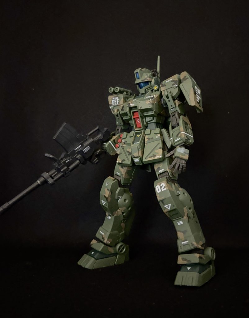 HGジム・スパルタン（森林迷彩）–3枚目/制作者：マサキ軍曹