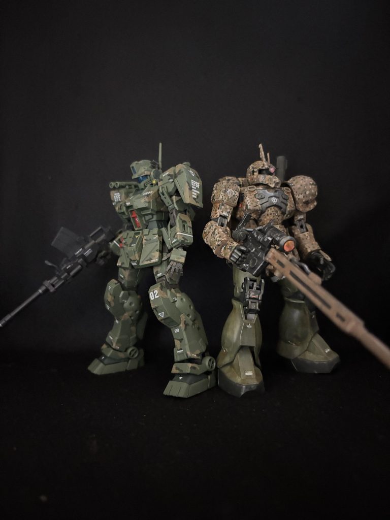 HGジム・スパルタン（森林迷彩）–4枚目/制作者：マサキ軍曹