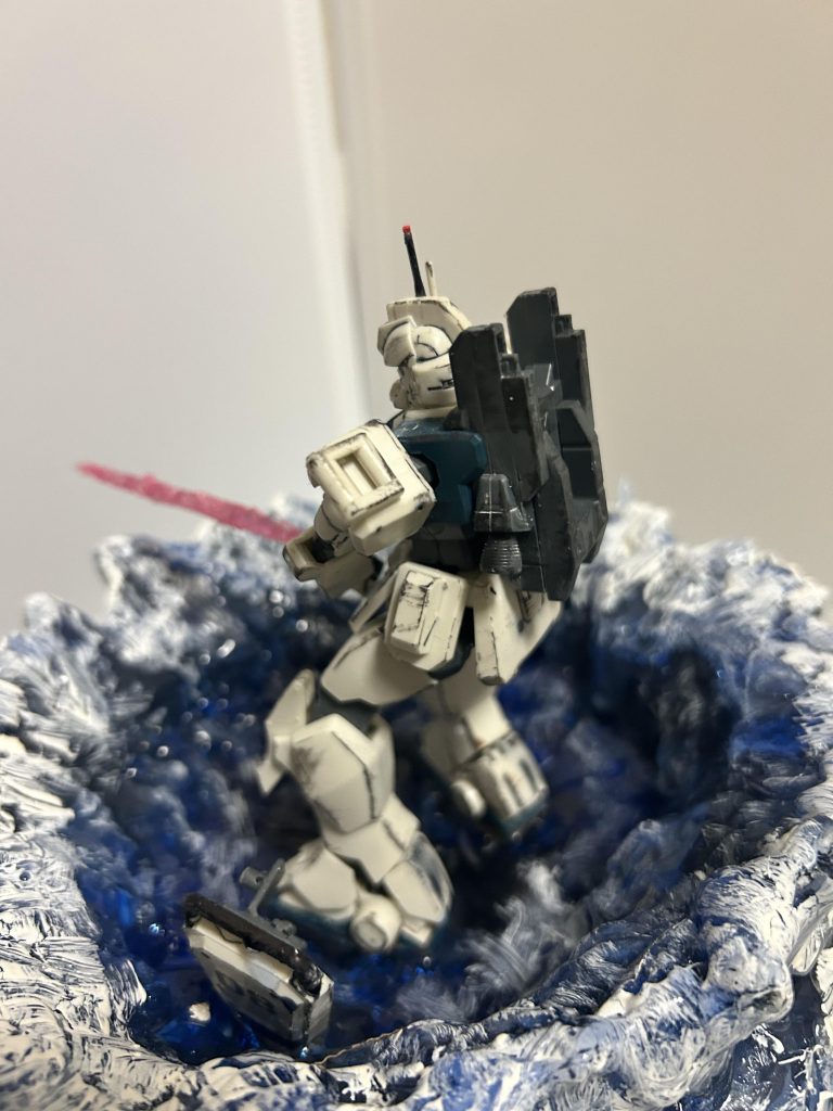 これアニメとは別のお話らしくその中でのシーンを抜擢。本体はドライブラシによる塗装のみのお手軽で作成