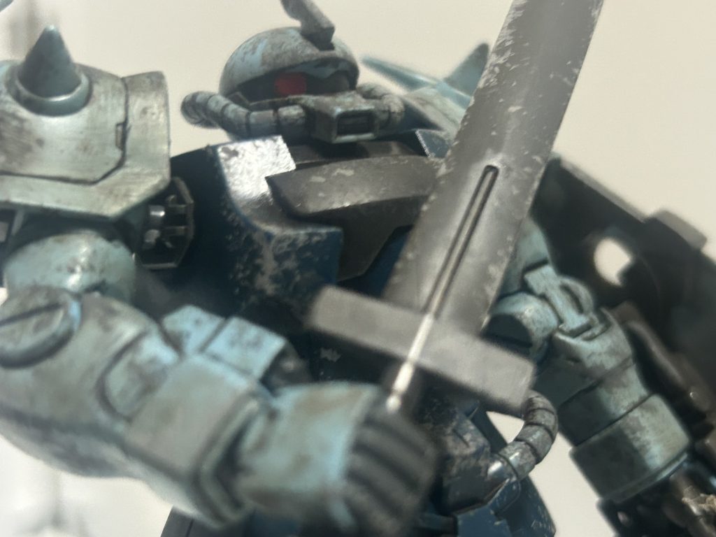 あぁ…イケメン///。これが良いんだ汚し塗装は。しかもアニメだとそんなに傷つけられてないからそのギャップがまた萌える。あのノリスが!?こんなボロボロに!?誰が!?と想像できるだけでも良いね!