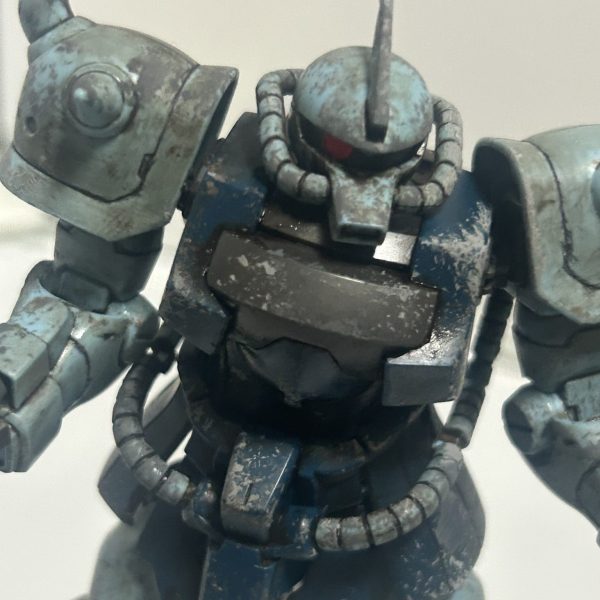 グフカスタム　汚し塗装で簡単に展示