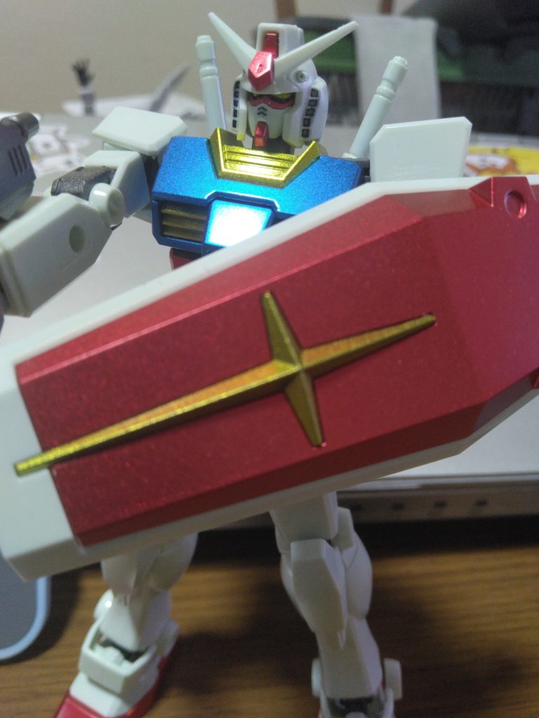 一応全塗装　白はクリアーのみ