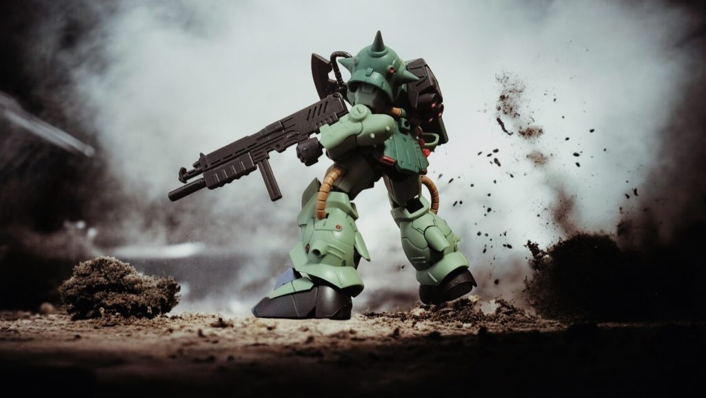 とある戦場で・・近藤味な感じです(gundam-kao3)