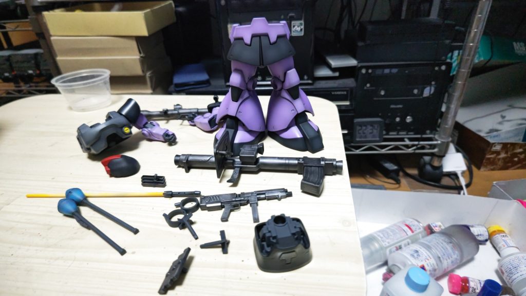 作品名：本日の成果<p>組み立てと塗装のトラブルで本日中に完成できなかった💦</p>
