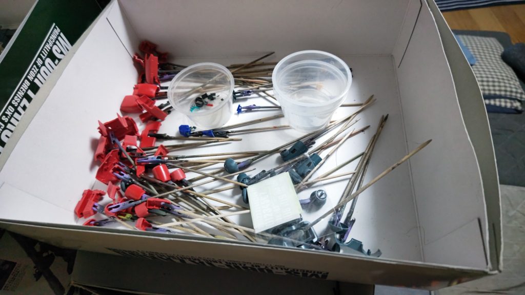 作品名：本日の成果<p>塗装準備中</p>
