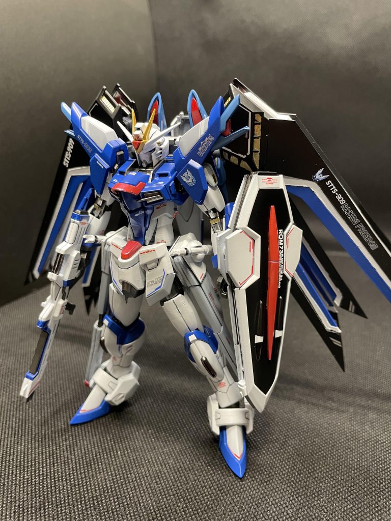 アニメのようなスタイリッシュなライジングフリーダムを目指して各部を改造しております