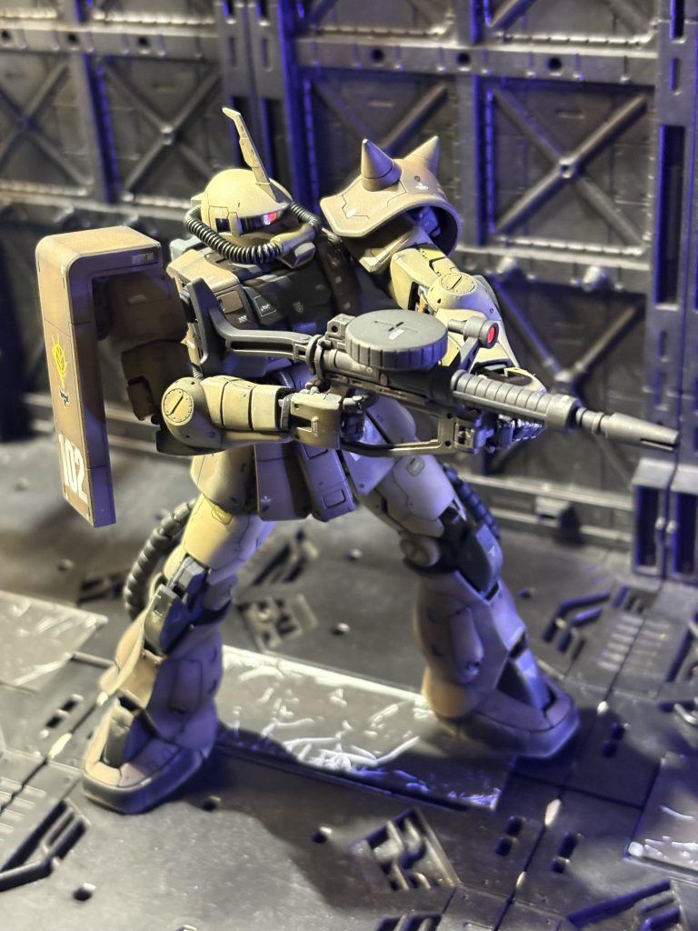 階級は軍曹設定だけど、ツノ付きで御座る😄ちっさいけど、パーソナルマーク付き😄