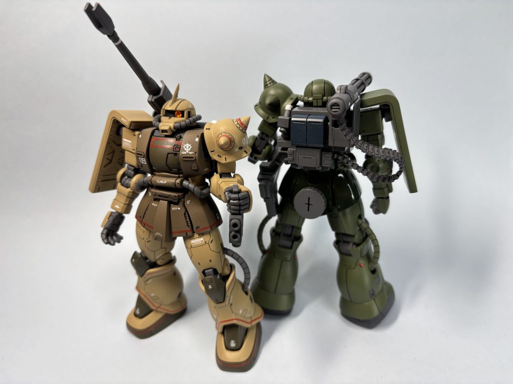 緑ザク製作中。