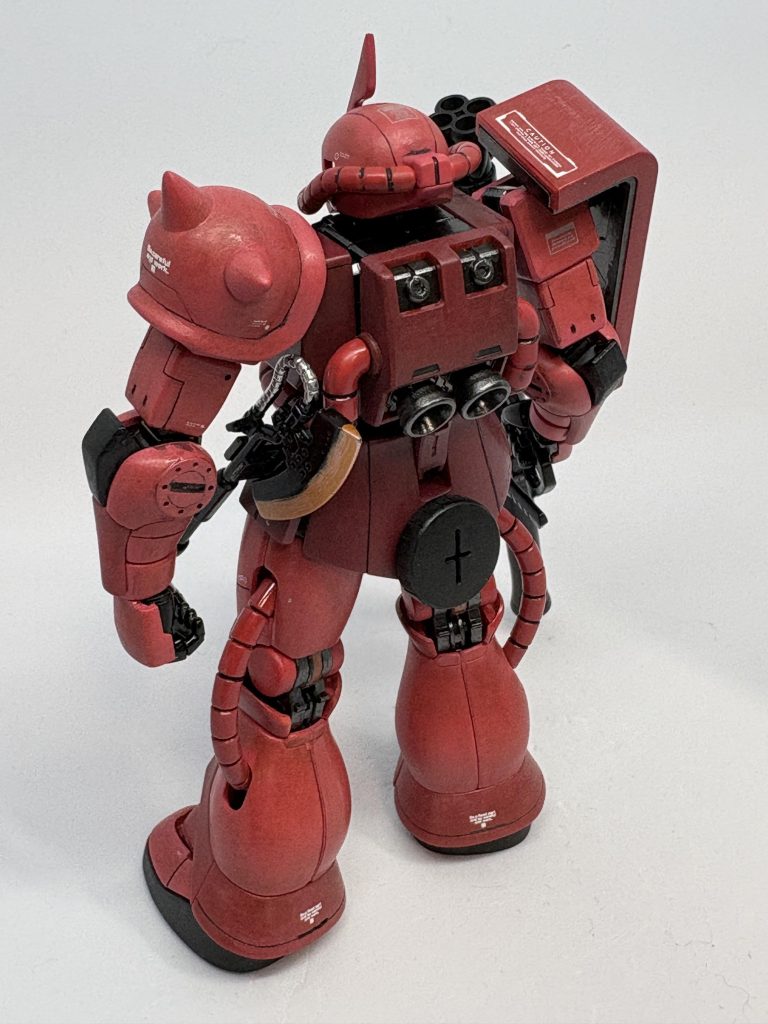 HGUC シャア専用ザクⅡ筆塗り全塗装–3枚目/制作者：アサイ ネズミ