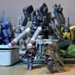 リーベン・ヴォルフの本体作業に先立ち、装備品の支給を行いました。プラ材の組み合わ[…]