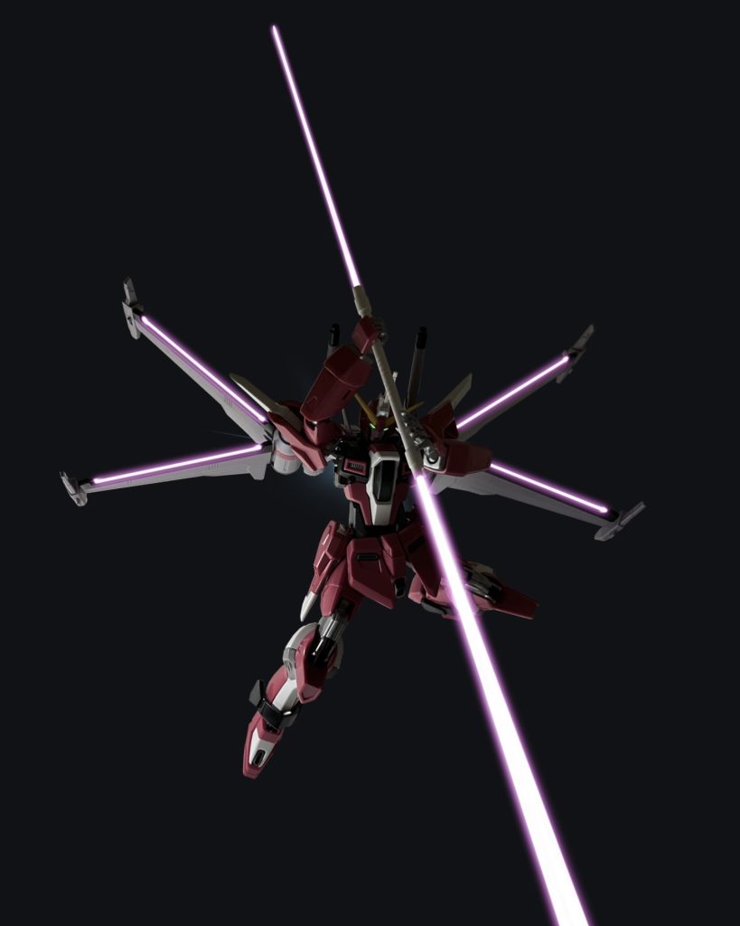 【紅白】インフィニットジャスティス弐式 & マイティーストライクフリーダム–2枚目/制作者：m_a.r.t_n