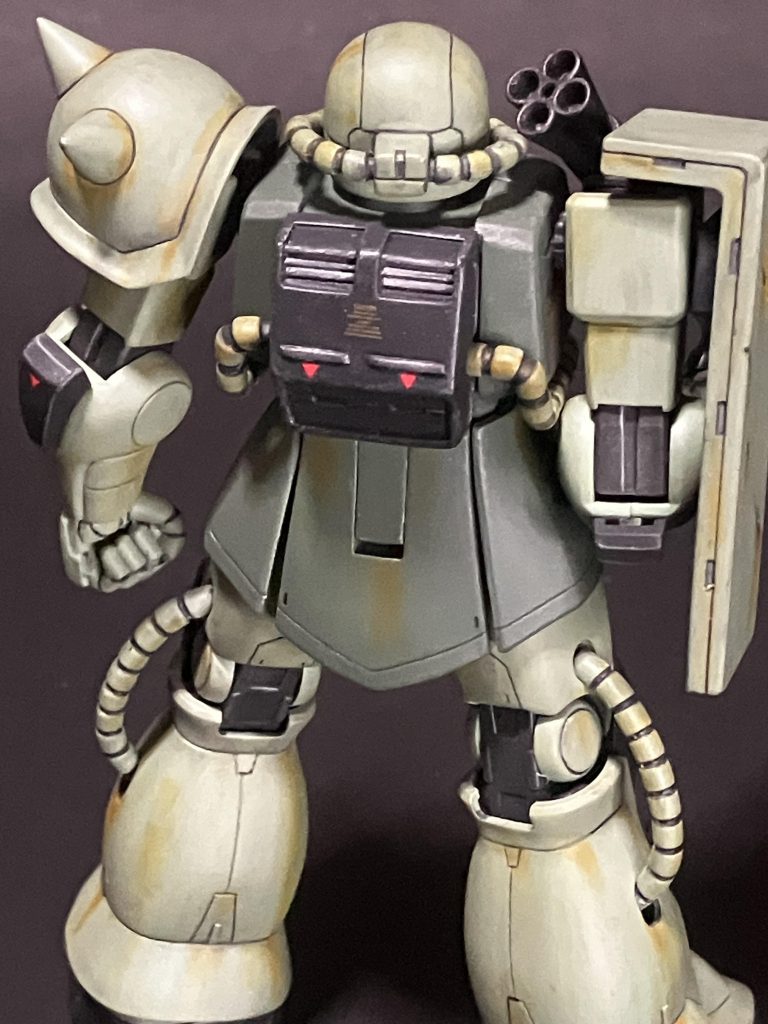 HG ザク　ウェザリングに挑戦–5枚目/制作者：Kazeno_daiti