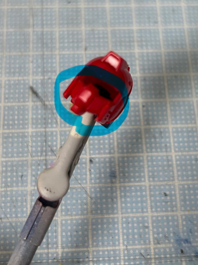 顔部分Gキャノンマグナに何故かついてる使わない頭のマスク部分を切り取り