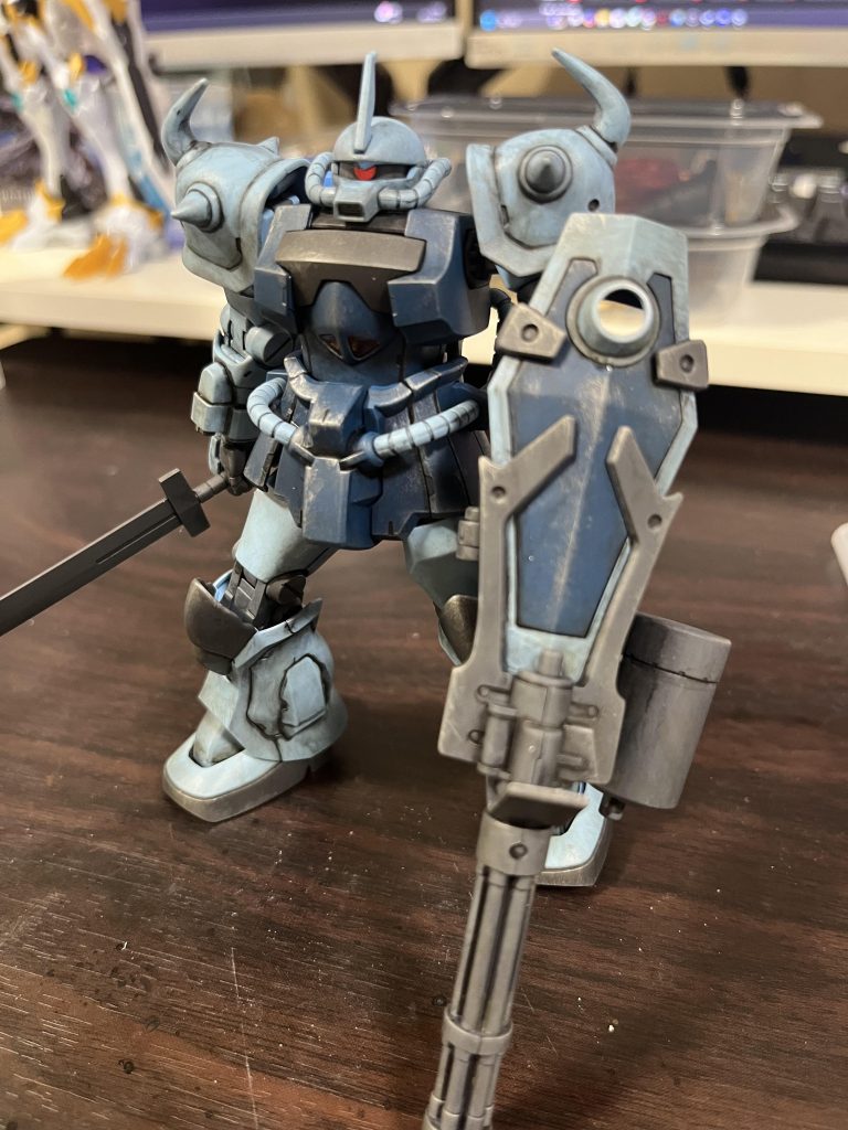 ウェザリング実験機グフ・カスタムそれっぽいけどそうじゃない感が凄くてぇ…上手く言語化できなくてぇ…それ故改善方法が思いつかなくてぇ…&nbsp;その後だいたいやったからデカいの作るぜ！でサイコMk2に続いて行きます！やー楽しいですね！ガンダムシリーズ以外もいっぱい作ったので数えてみたら初めてから1年間で46個作ってました！我ながら頑張ってんな…来年もいっぱい作ります！