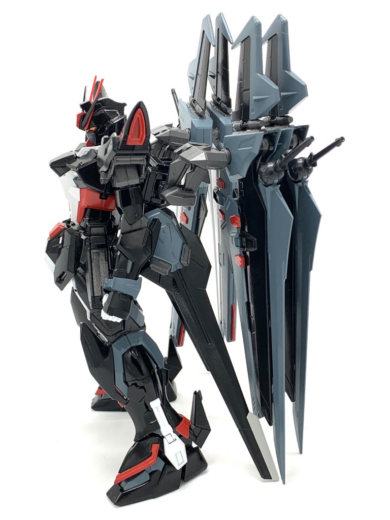 ノワールストライカーを二連結。インパルスのスタビライザーも付けてます。（立たせるために）