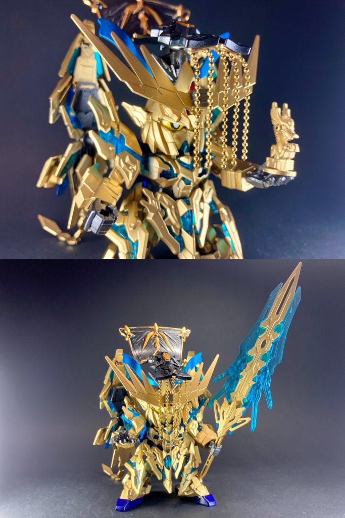 【SD春秋戦国伝】始皇帝フェネクス・嬴政ユニコーンガンダム3号機–3枚目/制作者：ひとらたん