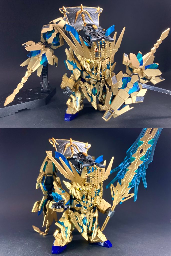 【太阿剣】SD春秋戦国伝の時代を代表する刀鍛冶、干将・莫耶の夫婦とその師父・欧冶子が鍛えし三剣の合作で構成された伝説的宝剣。絶大な神威が宿り、一薙ぎにして戦局を覆す天下無双の大剣だが、平時は加減が効かず取り回しが悪い。咄嗟の危機に引き抜けず、あわや刺客に暗殺されかけた苦い思い出がある。(司馬遷『史記』刺客列伝)