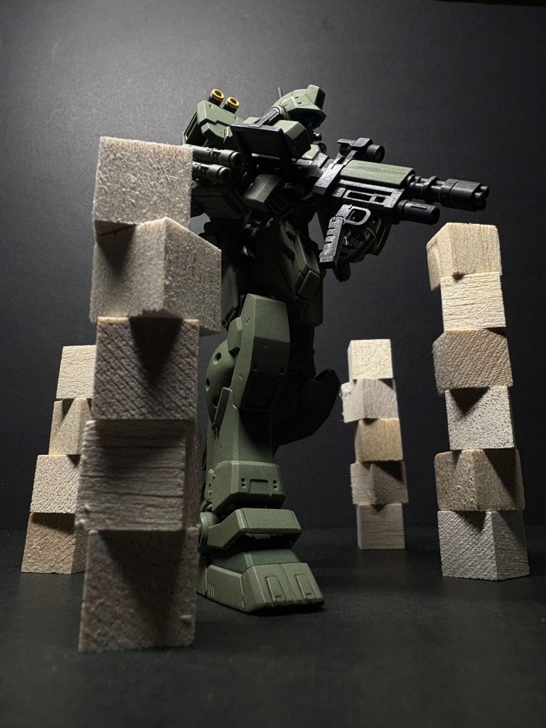 ジムスパルタン | 微改造・筆塗り全塗装–5枚目/制作者：真夜中模型堂