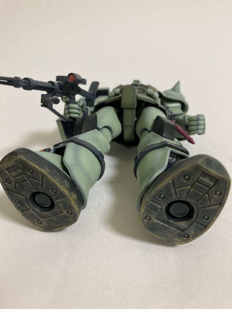 私にしては非常に珍しく、足にウェザリングしています汚く見えますが、一応ウェザリングです(当時はまだ色々な技法にチャレンジする意欲がありました…)