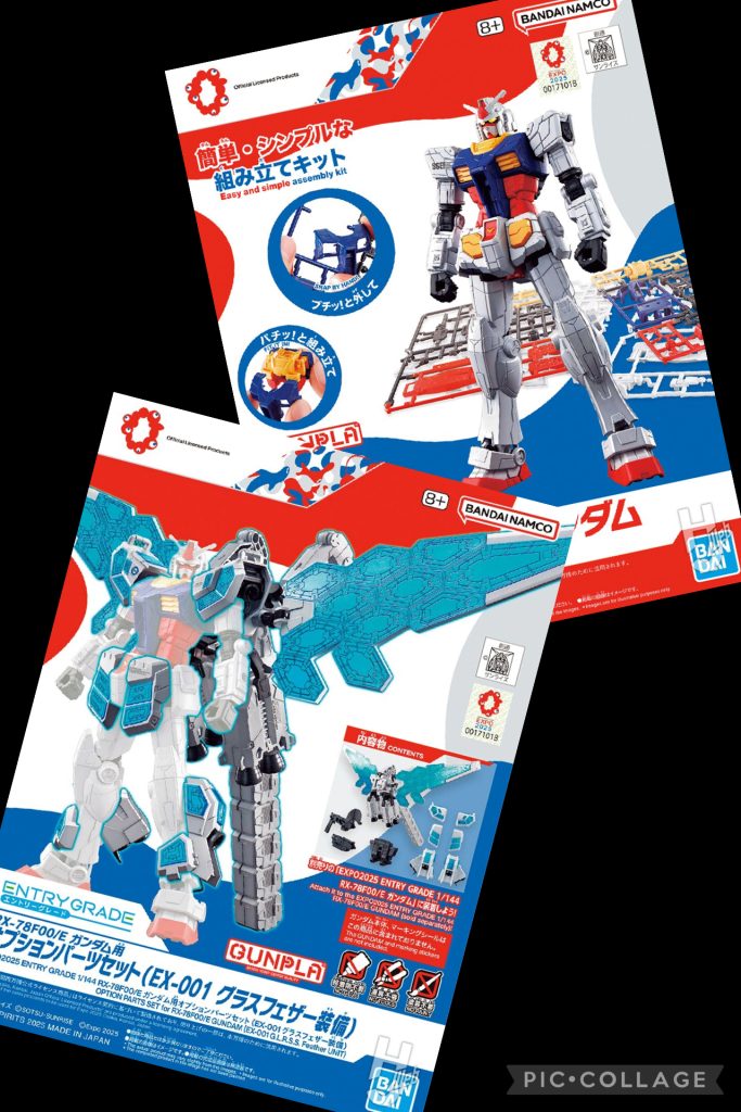 材料は基本これだけ。けっこう安売りしてたキットになります。ハッキリ言って微妙なデザインのグラスフェザー装備。FA化とかなんとか使い道はないかなぁ、と確保してました。500円だったんですよw