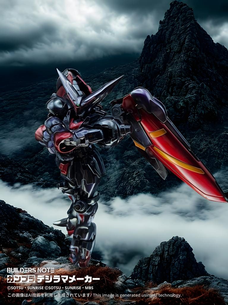 ただコレがやりたかった!満足です!!(gundam-kao3)地味に腰を細くしたり、ウイングの角度変更もしてます。