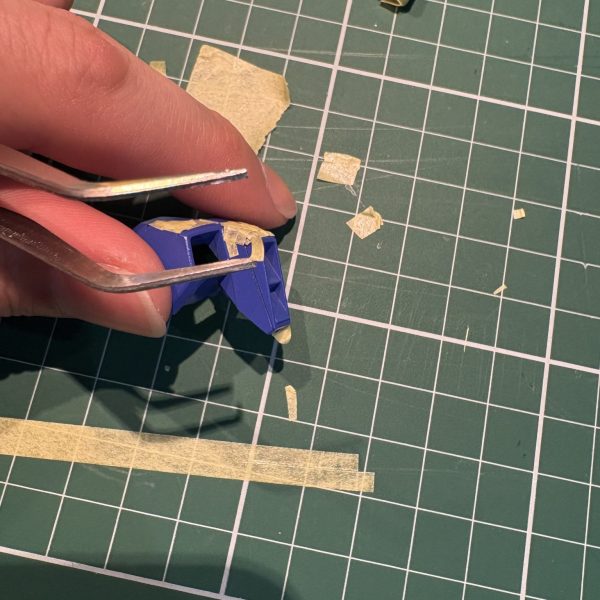 地獄の細切りマスキング作業、、、