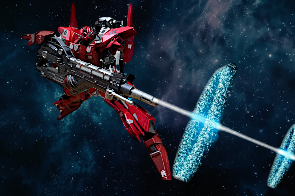 百式の装甲不足を補うため、試験的に開発されていたフルアーマー百式改のデータが流用された。高感度センサー、増加装甲を採用した。指揮官機としての耐久性と情報処理能力を大幅に強化できた。百式の機動力、汎用性はこれらの改造によって失われることはなく、むしろそれらを延ばす方向にも進められた。脚部や背面に増設された高機動スラスターユニット、従来の戦闘よりも高速戦闘に適した重心設計などより、フルアーマー化による重量増を最小限に抑えることができた。